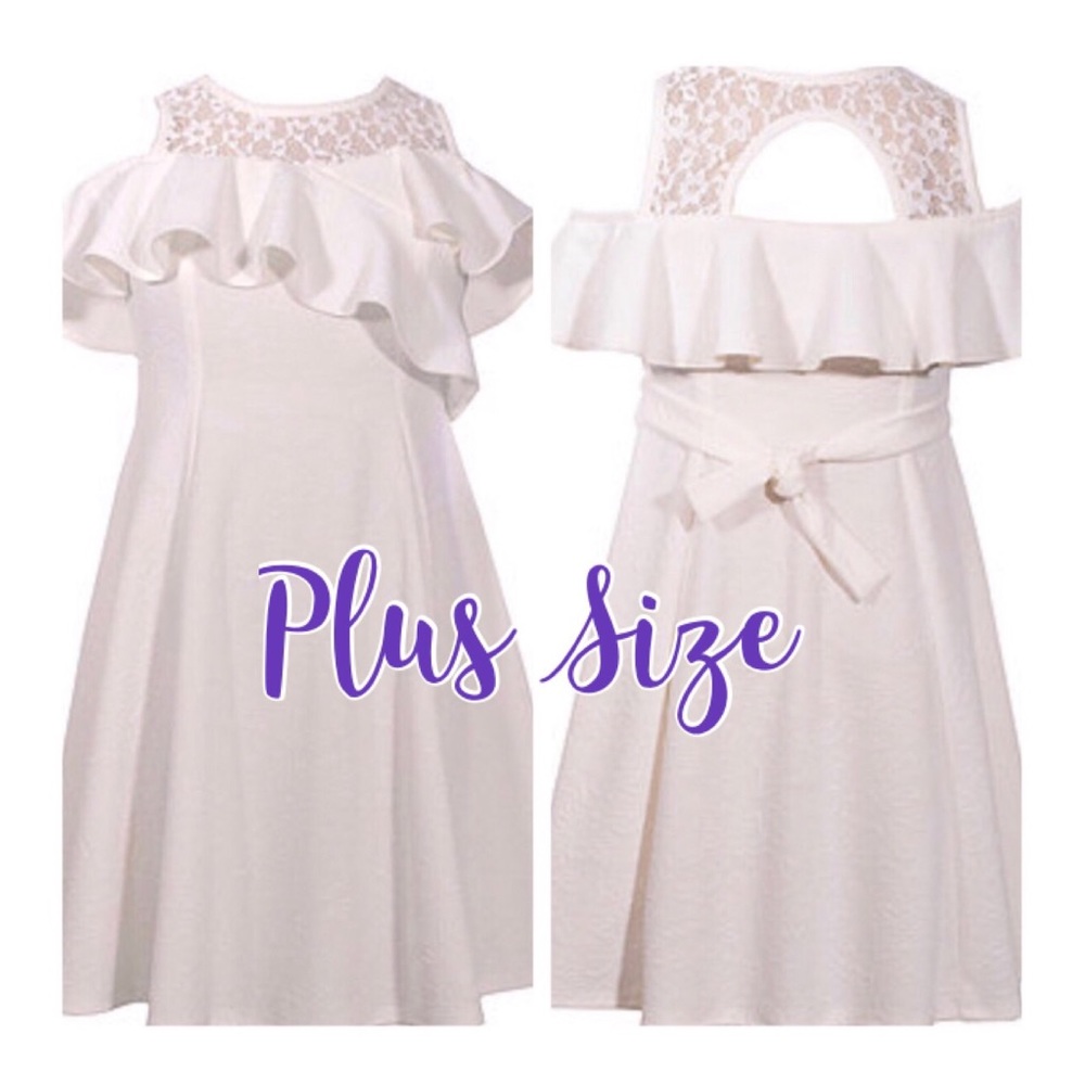 🎈PRICE DROP🎈Plus Size Cold Shoulder Fit-n-Flare